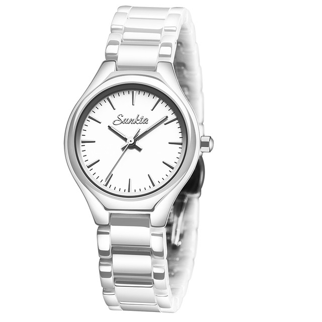 Montre SUNKTA 6612 Blanc & Or Montre SUNKTA 6612 Blanc & Or