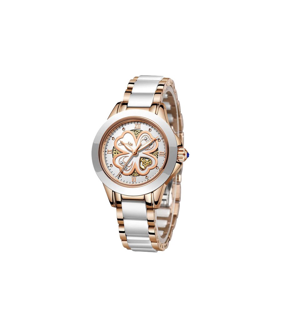 Montre SUNKTA 6610 Blanc & Or