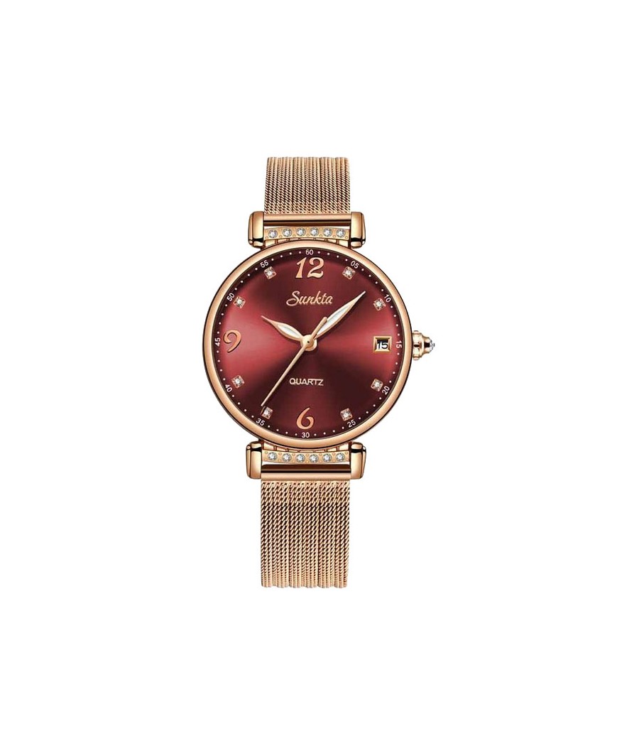 Montre SUNKTA 6639 Rouge & Or