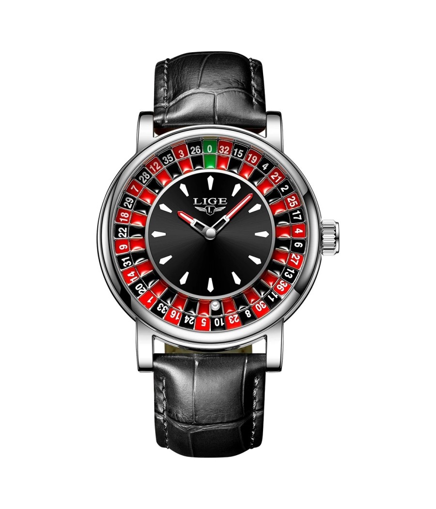 Montre LIGE Casino - Argent