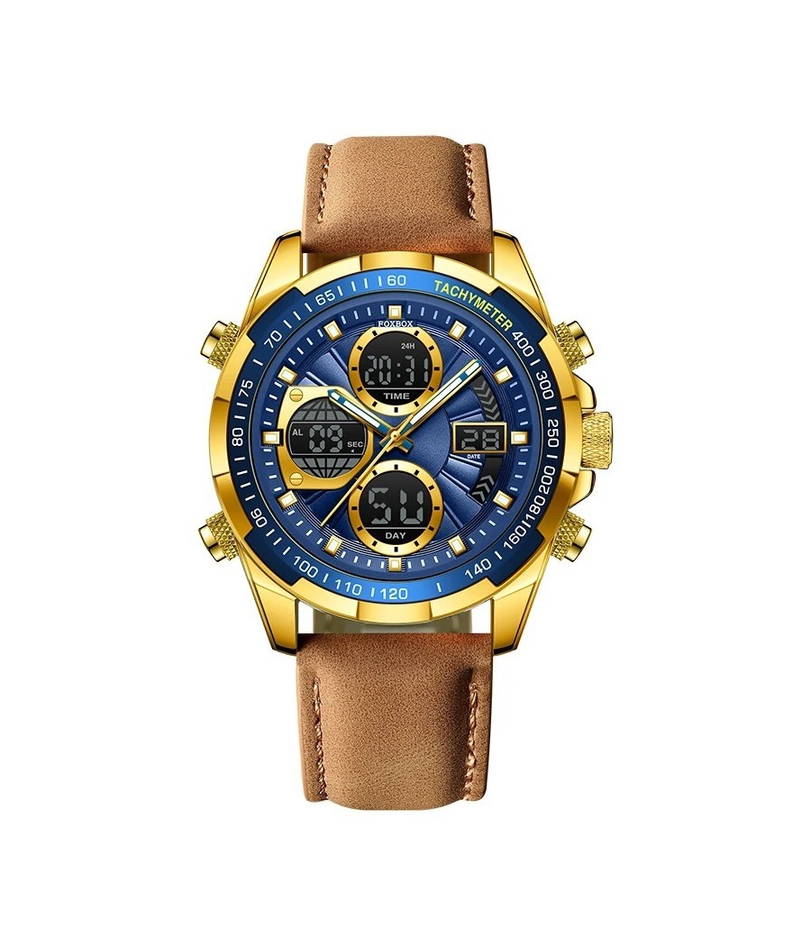 Montre LIGE Mirage - Bleu & Or