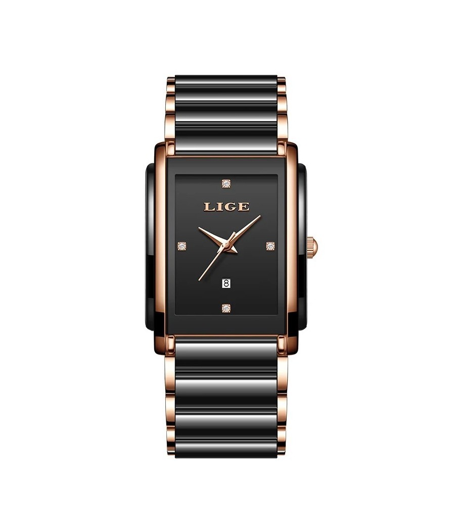 Montre LIGE Téa - Noir & Or