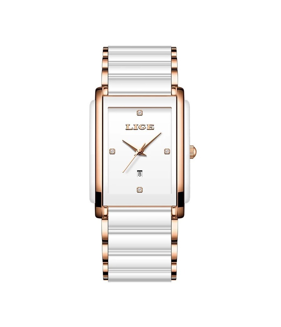 Montre LIGE Téa - Blanc & Or