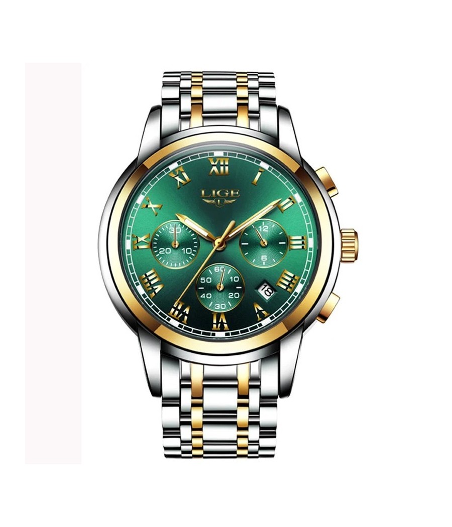 Montre LIGE Aeris - Vert & Or