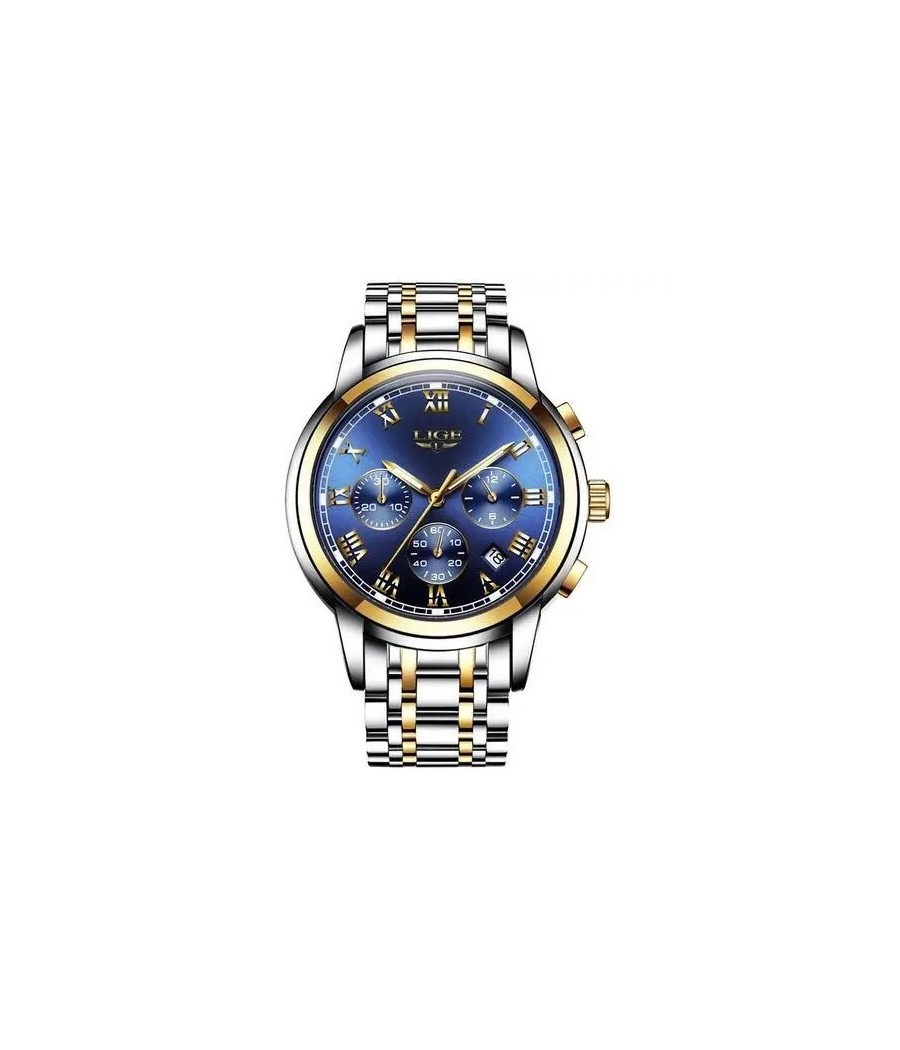 Montre LIGE Aeris - Bleu & Or