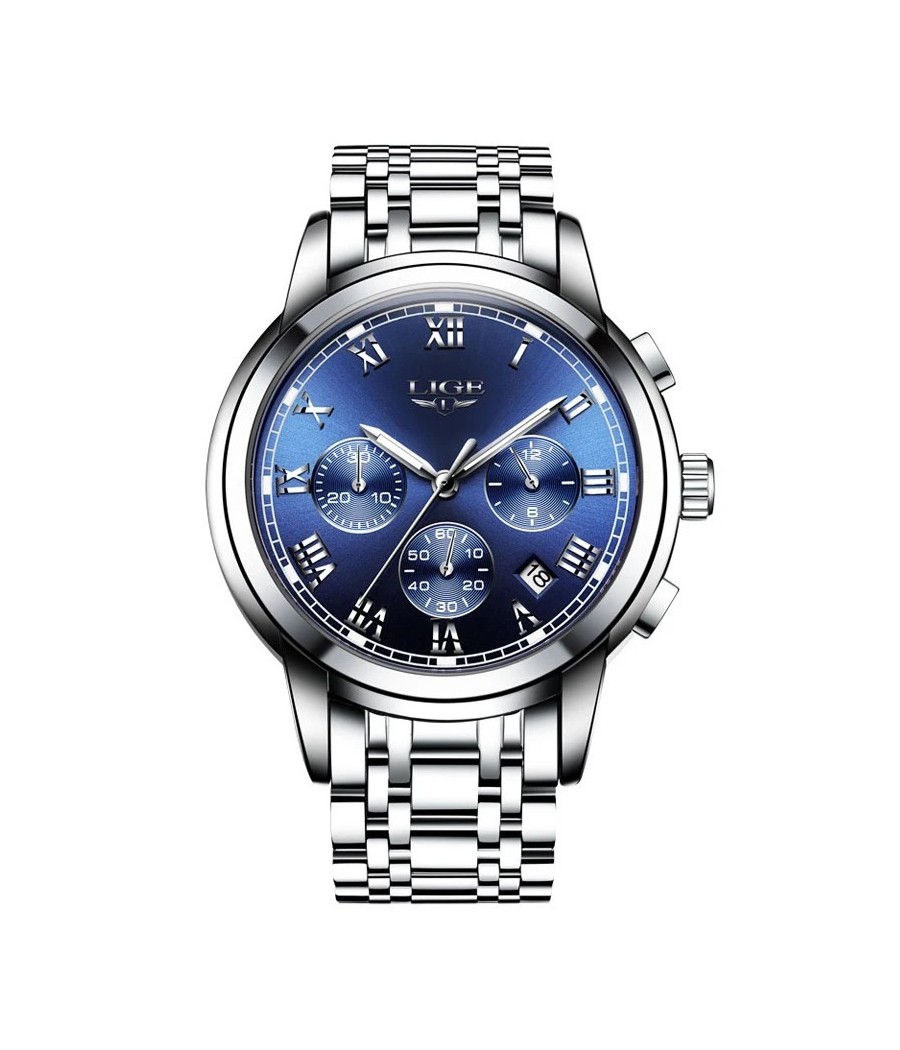 Montre LIGE Aeris - Bleu &...