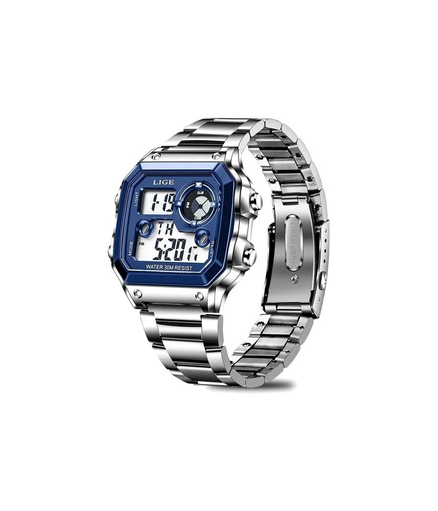 Montre LIGE Matis - Bleu &...