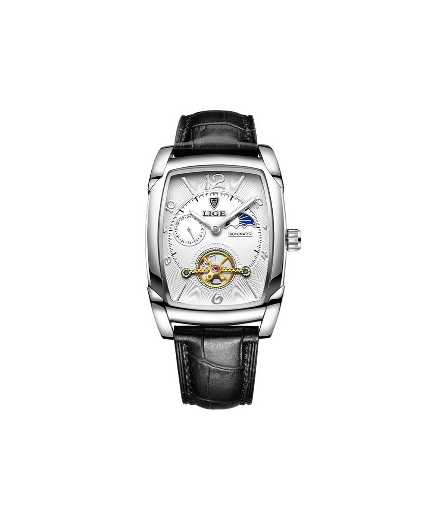 Montre LIGE 8949 Blanc & Argent