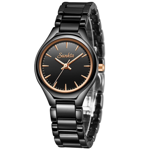 Montre SUNKTA 6612 Noir & Or
