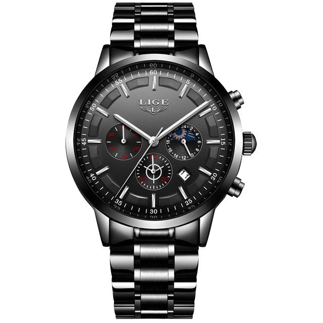 Montre LIGE 9877 Noir