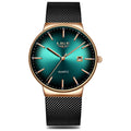 Montre LIGE 9938 Vert & Or
