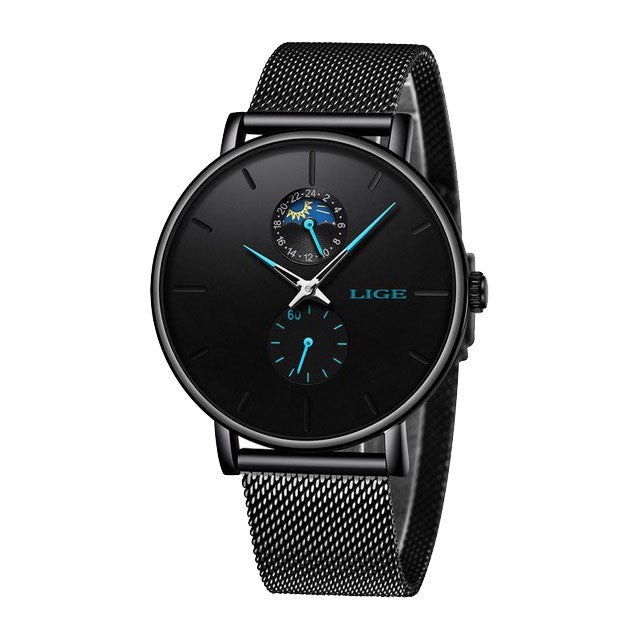 Montre LIGE 9955 Bleu & Noir