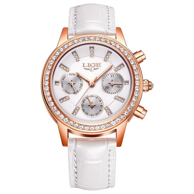 Montre LIGE 9812 Blanc
