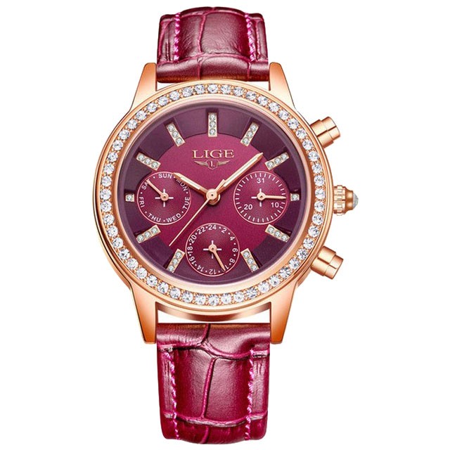 Montre LIGE 9812 Violet
