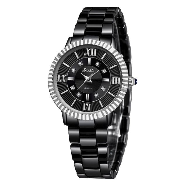 Montre SUNKTA 6632 Noir & Argent