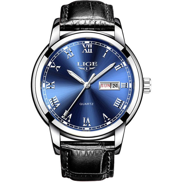Montre LIGE 9846 Bleu & Argent