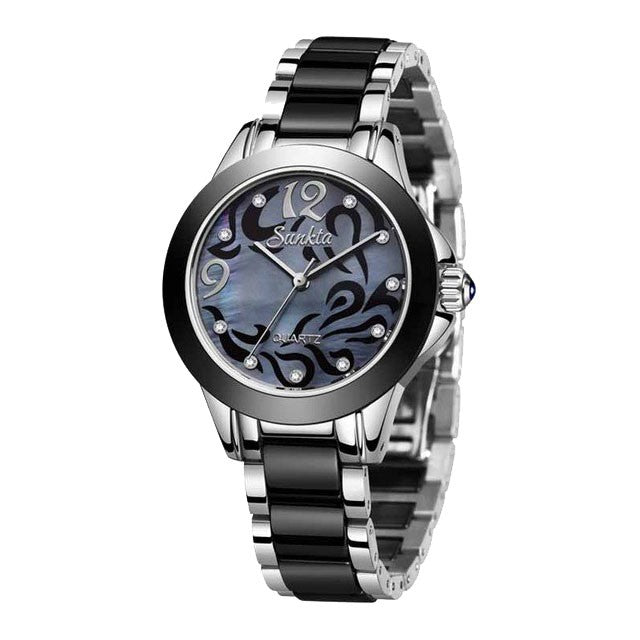 Montre SUNKTA 6603 Noir & Argent