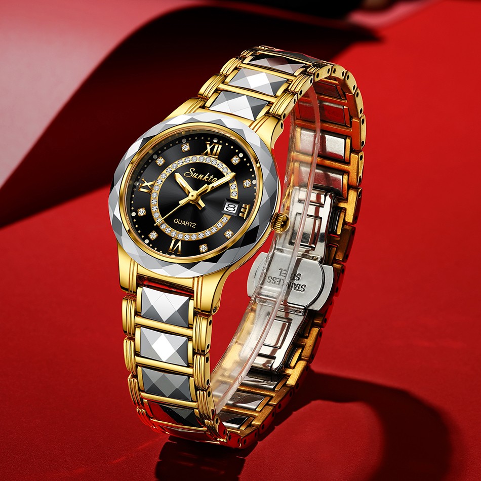 Montre SUNKTA 6700 Noir & Or