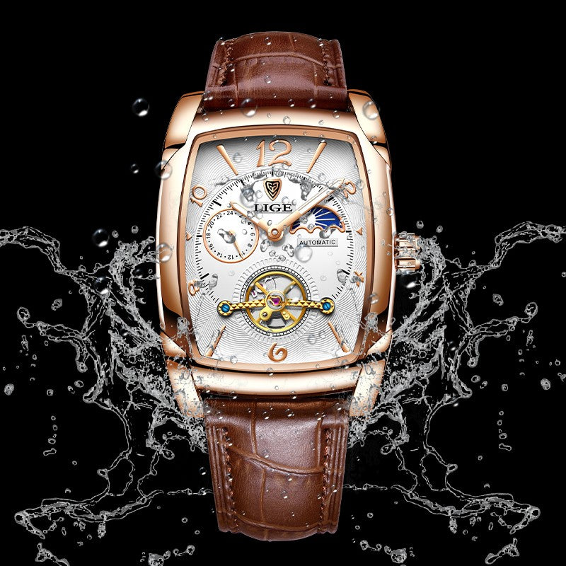 Montre LIGE 8949 Blanc & Argent